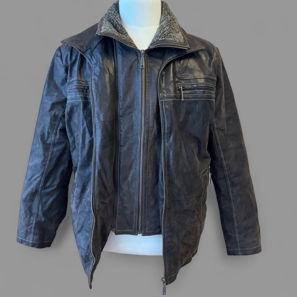 Men's brown Leather Jacket